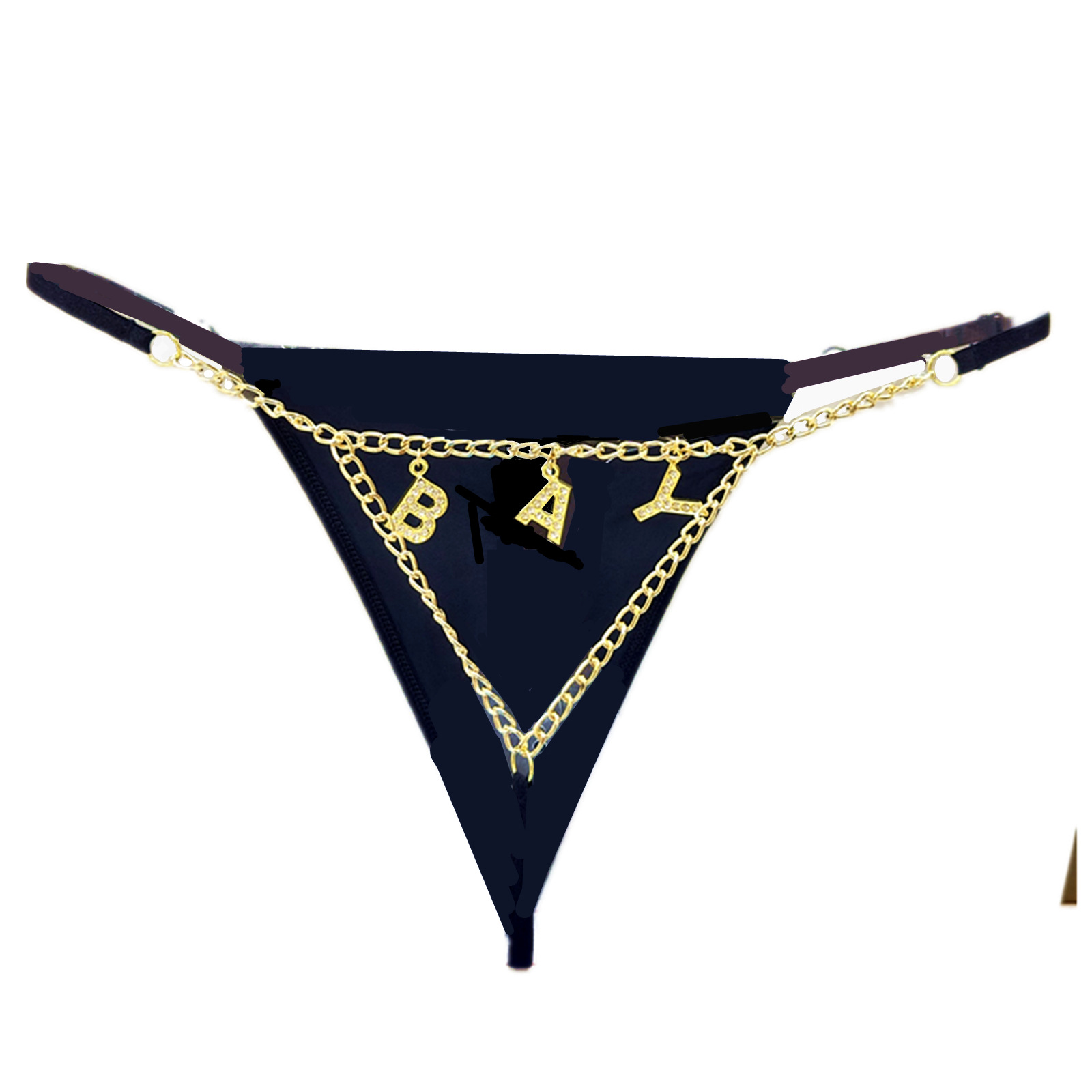 맞춤형 블링블링 크리스탈 레터 스트링 이름 허리 체인, - Thong Bikini Women 리뷰 및 가격