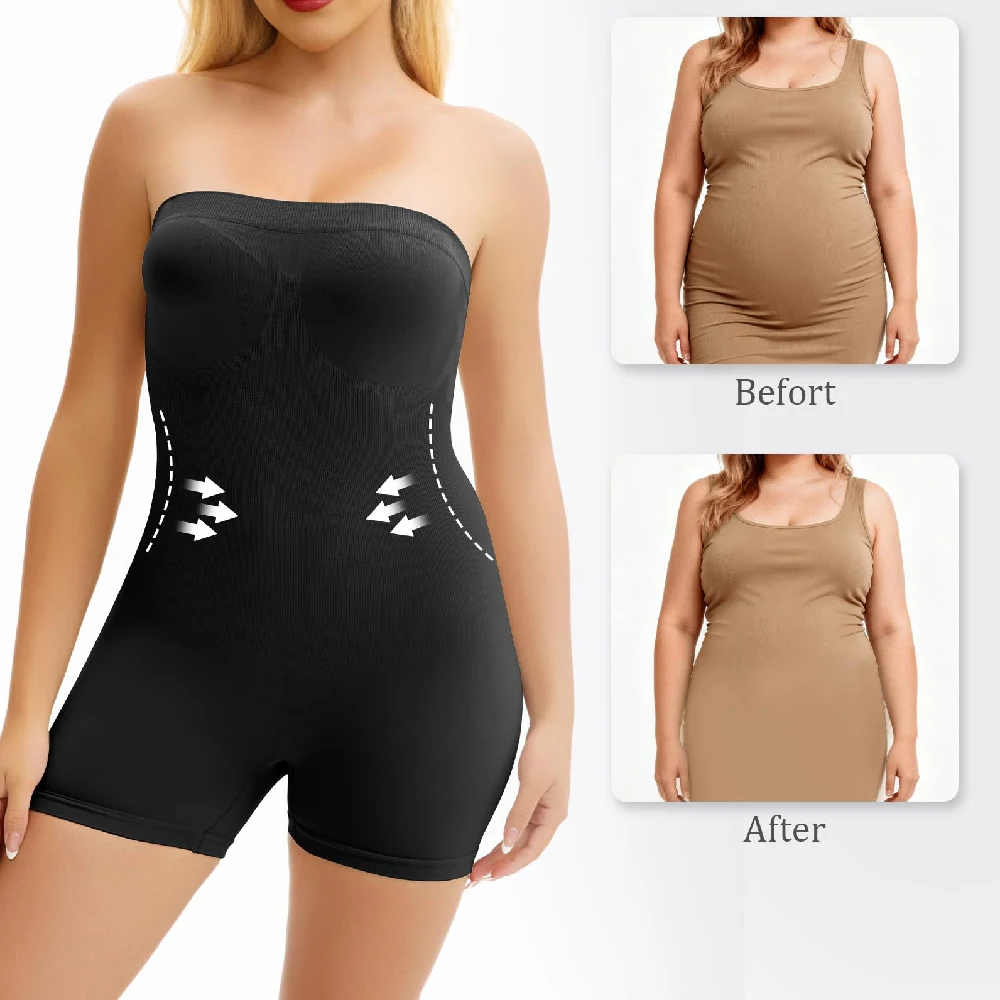 1개입, 솔기 없는 무릎 중간 길이 점프수트 형태의 보 - Shapewear Bodysuit Firm 리뷰 및 가격
