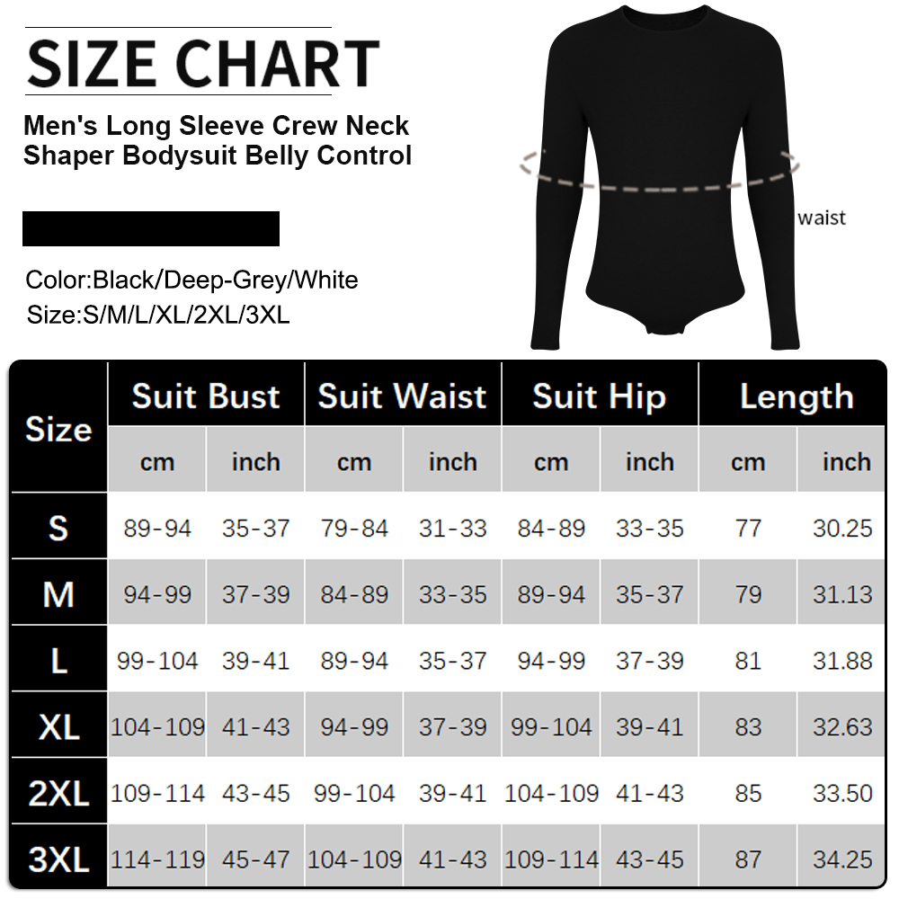 남성용 긴팔 바디수트 전신 쉐이퍼 롬퍼 파자마 허리 트 - Shapewear Bodysuit Firm 리뷰 및 가격